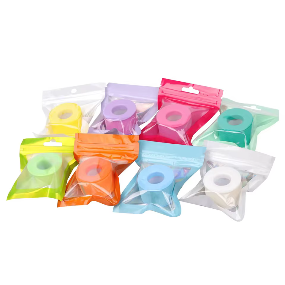 Ruban adhésif en Gel de Silicone Non tissé, couleur peau sensible, autocollant respirant sous les ye