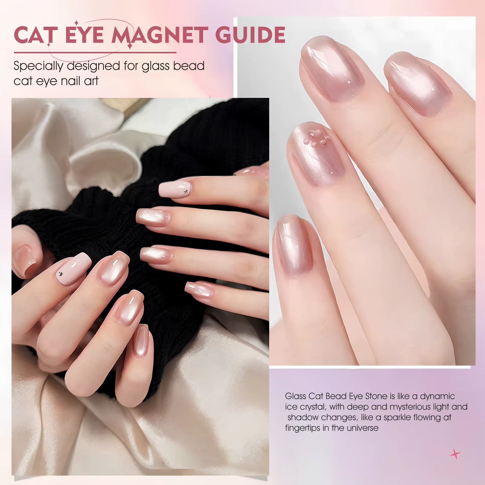 Outil de guidage de vernis Gel magnétique en forme de U, support d'assistant magnétique pour ongles