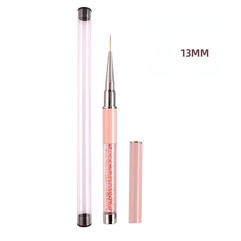 Brosse à Ongles Rose pour Salon de Manucure, Outils, Lignes, Rayures, Fleurs, Peinture, Dessin, Styl