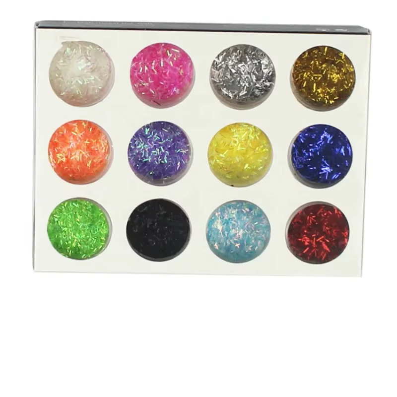 Paillettes pour ongles, coquille irrégulière, poudre de papier, vernis à ongles, paillettes pour man