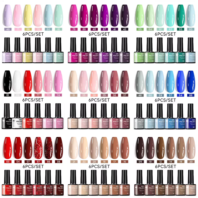 UR SUGAR 7ml toutes saisons Gel vernis à ongles ensemble nu rose rouge paillettes Semi Permanent UV 
