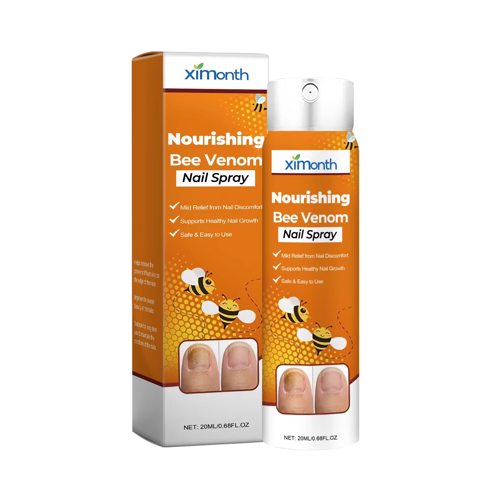 Spray nourrissant pour les ongles, soin doux pour les mains et les pieds, renforce les ongles, hydra
