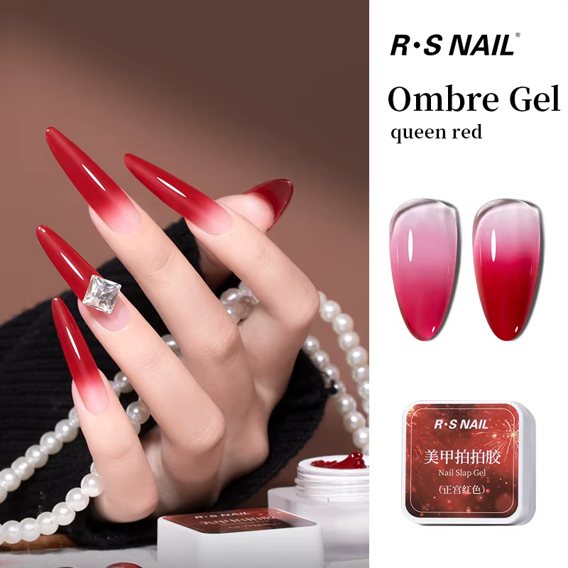 RSNAIL 10g rouge ongles estampage Gel haute Pigment UV LED durci Soak Off Omber tapotement Gel pour 
