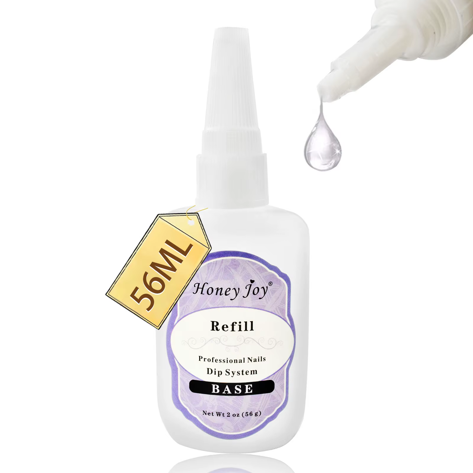 Base de Gel de recharge 56ml/1.91oz, scellant supérieur, activateur sec pour trempage de poudre, liq
