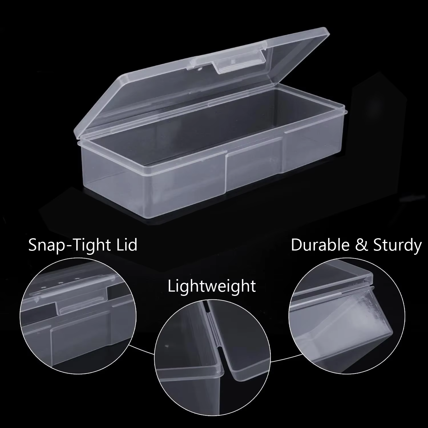 Conteneur de rangement pour Nail Art rose clair, boîte de rangement pour stylos à ongles, brosses et