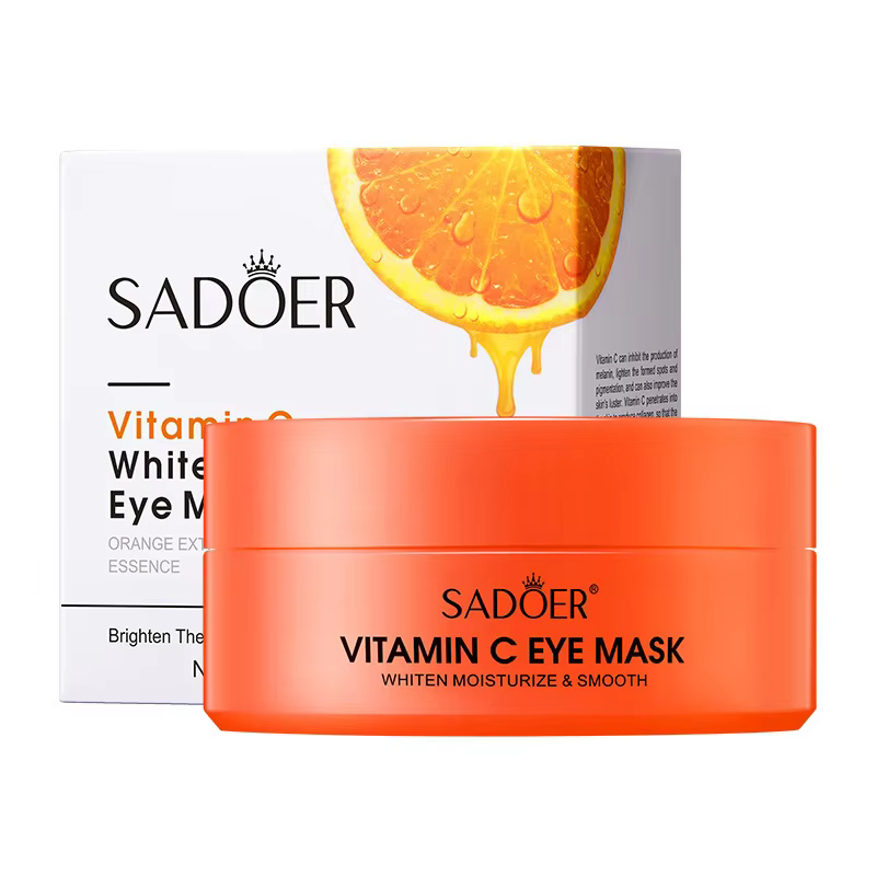 Masque pour les yeux au collagène doré à l'avocat, anti-cernes, élimination des poches sous les yeux