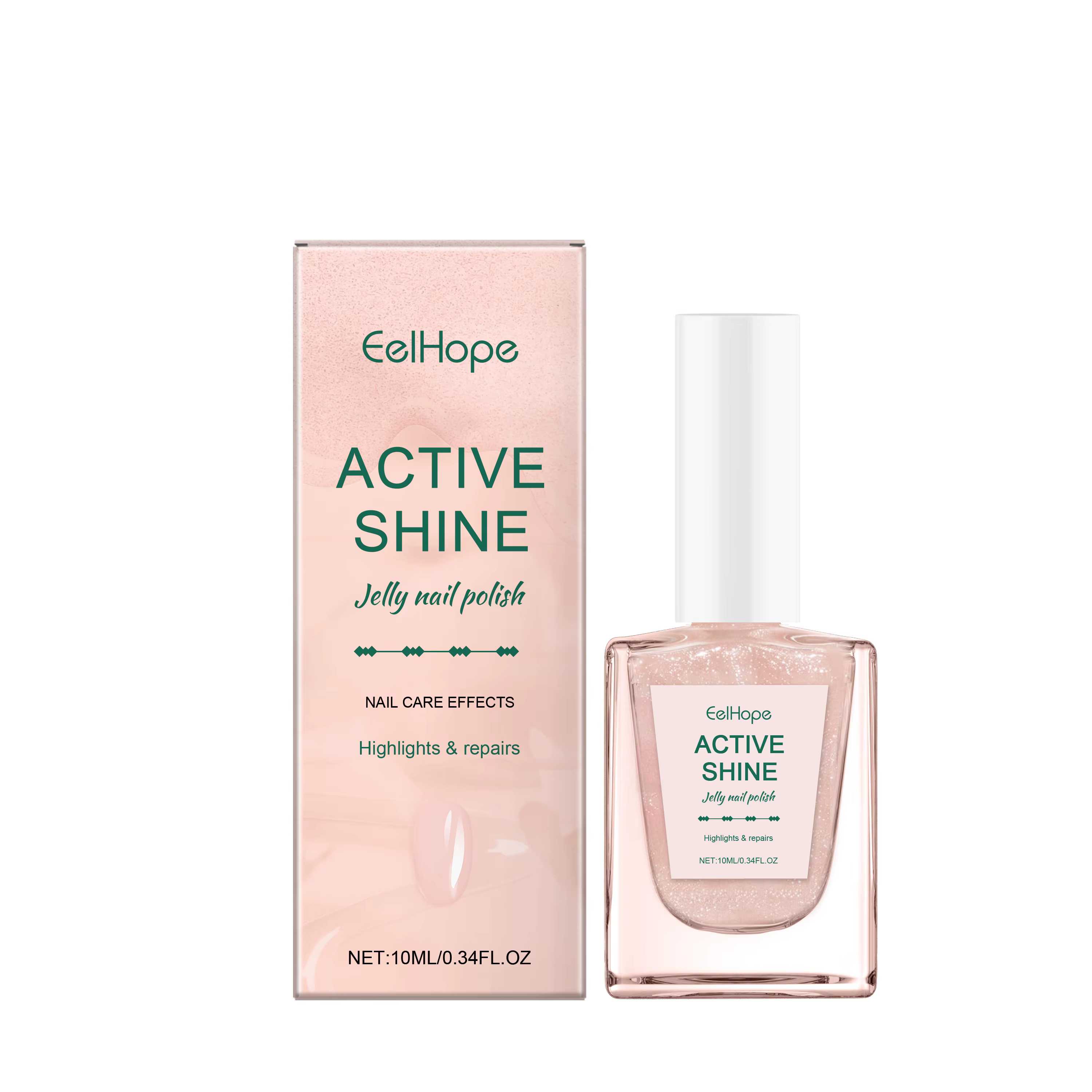 Vernis à ongles Jelly – Vernis à ongles rose transparent à base d'eau, ombre d'automne et d'hiver, b