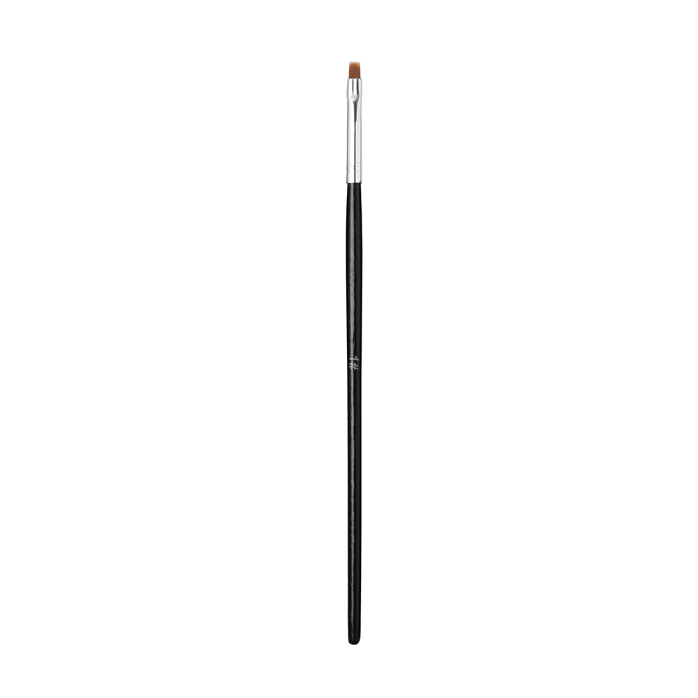 Pinceau de manucure à poils plats inclinés, manche en bois, brosse à dessin N64, pinceau à gel de pe