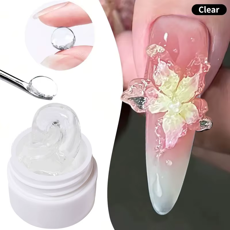 LILYCUTE 8ml clair antiadhésif Extension de main Gel vernis à ongles pour 3D façonnage Nail Art soli
