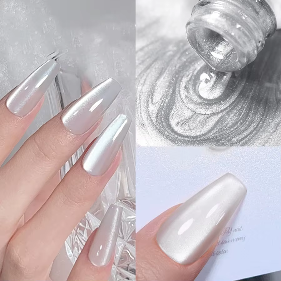 1-6 pièces PSK mystérieux Agile foncé étincelle étoiles sentiments cristal oeil de chat Gel vernis à
