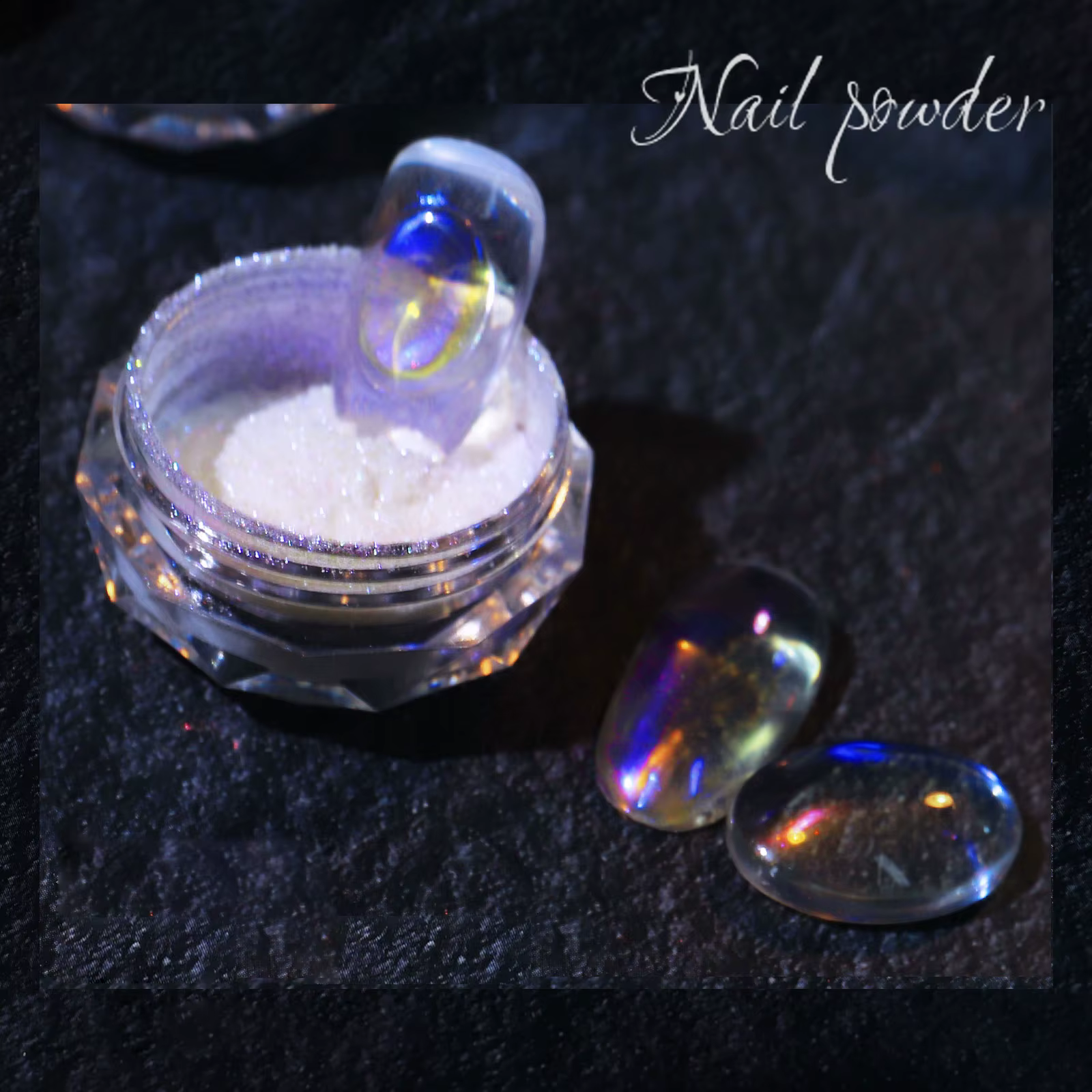 Paillettes pour ongles Aurora glace Transparent Laser magique Aurora arc-en-ciel miroir Gel Pigment 