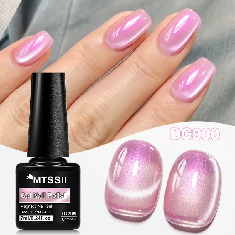 Mtssii Auroras vernis à ongles Gel oeil de chat or paillettes brillant chat vernis Gel magnétique tr