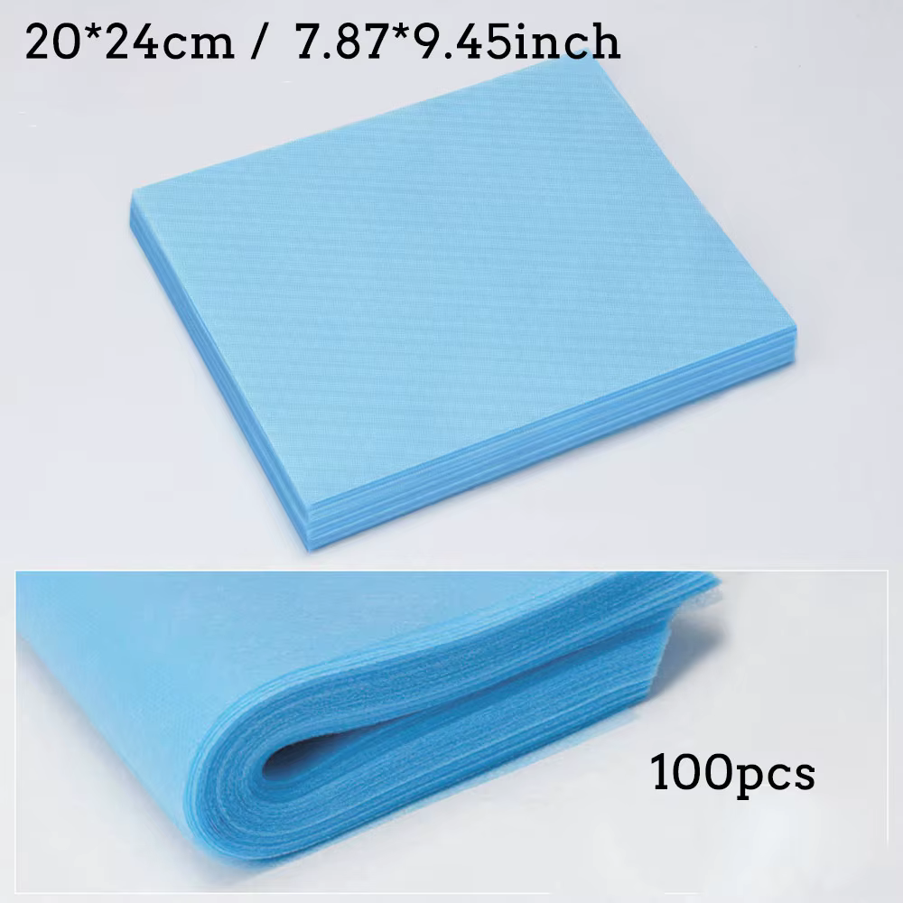 Ensemble de papier filtre collecteur pour aspirateur d'ongles, 100 pièces, 20x24cm, anti-poussière, 