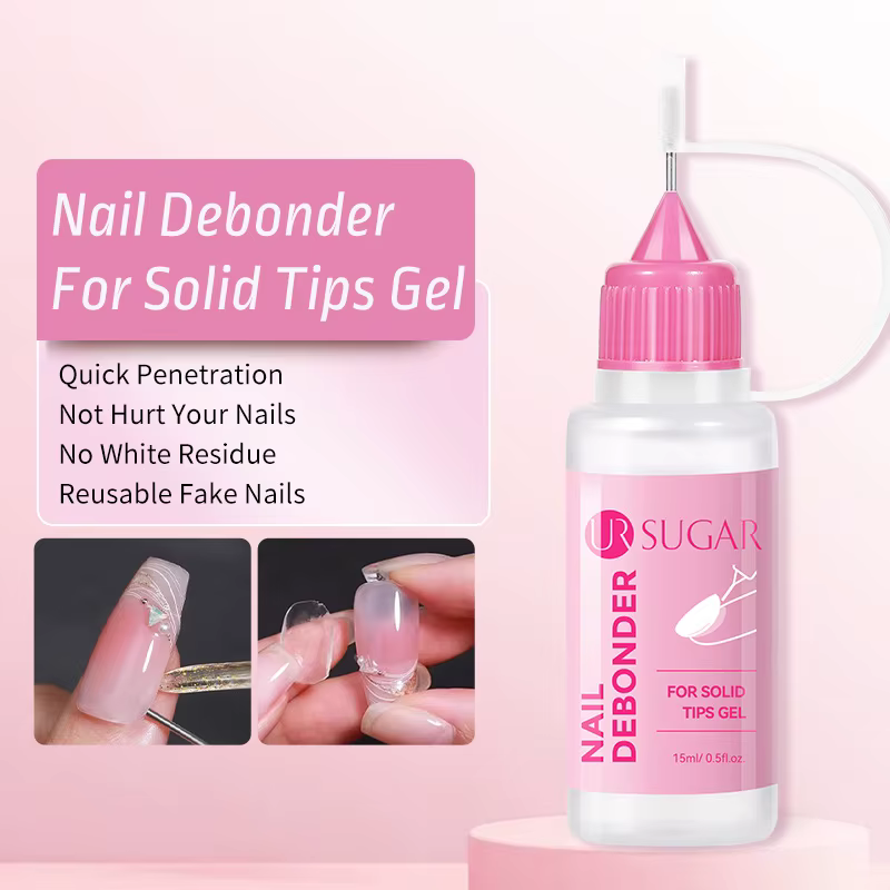 Colle à ongles 15ML pour presser sur dissolvant de vernis à ongles sans acétone dissolvant multifonc