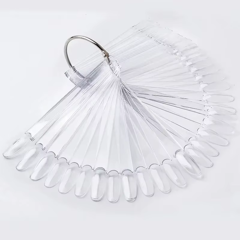 50 pièces carte de couleur pointes d'ongle affichage clair Nature couleur faux ongles conseils pour