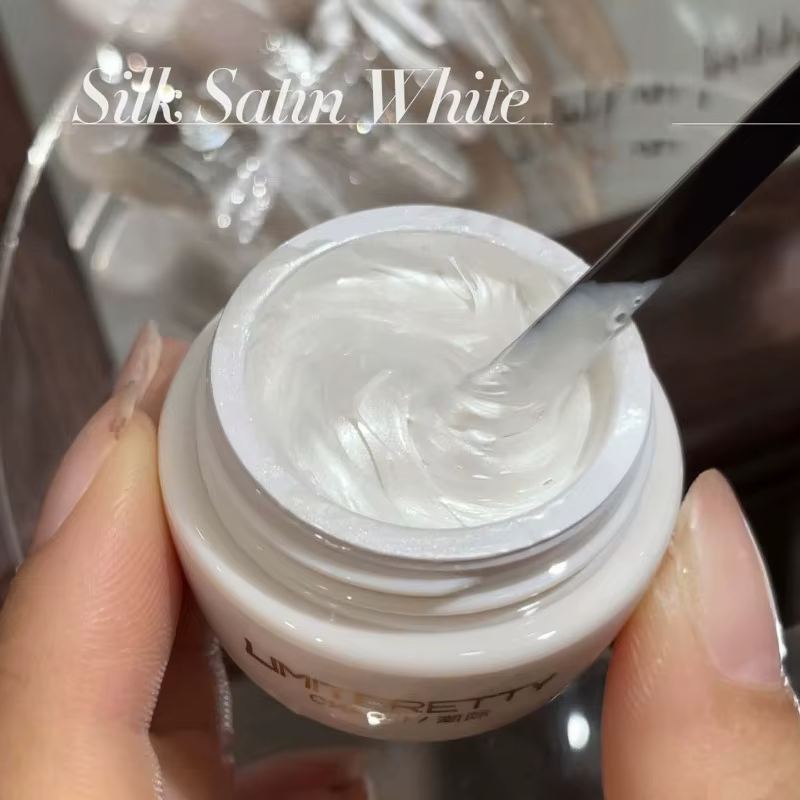 Gel de sculpture blanc satiné sans résidu, gel de modelage 3D élastique pour nail art, gel de modela