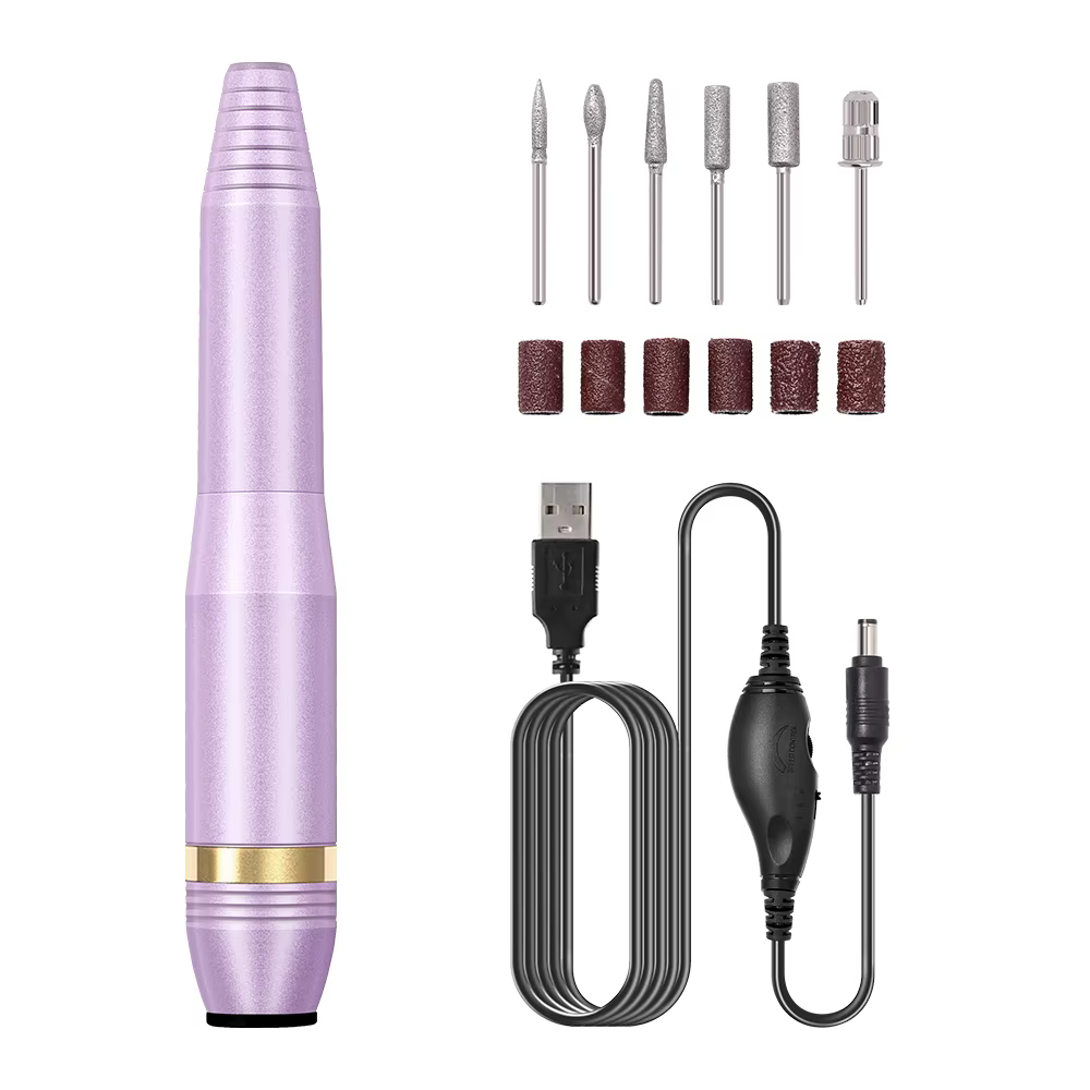 LINMANDA-Ponceuse à ongles électrique en métal, outils de dissolvant de vernis gel, perceuse à ongle