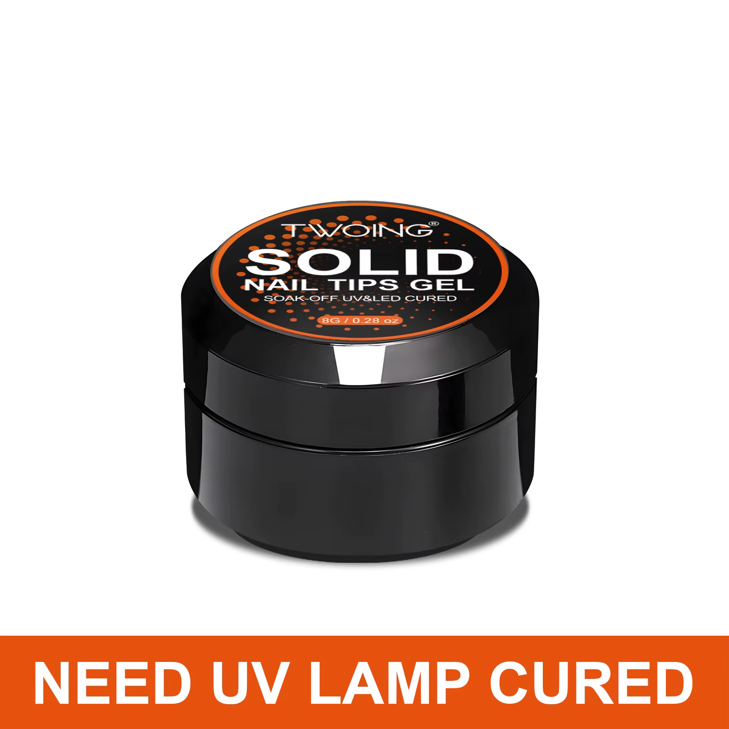 TWOING 8g clair solide ongles conseils Gel longue durée forte adhérence UV/LED Gel de construction p