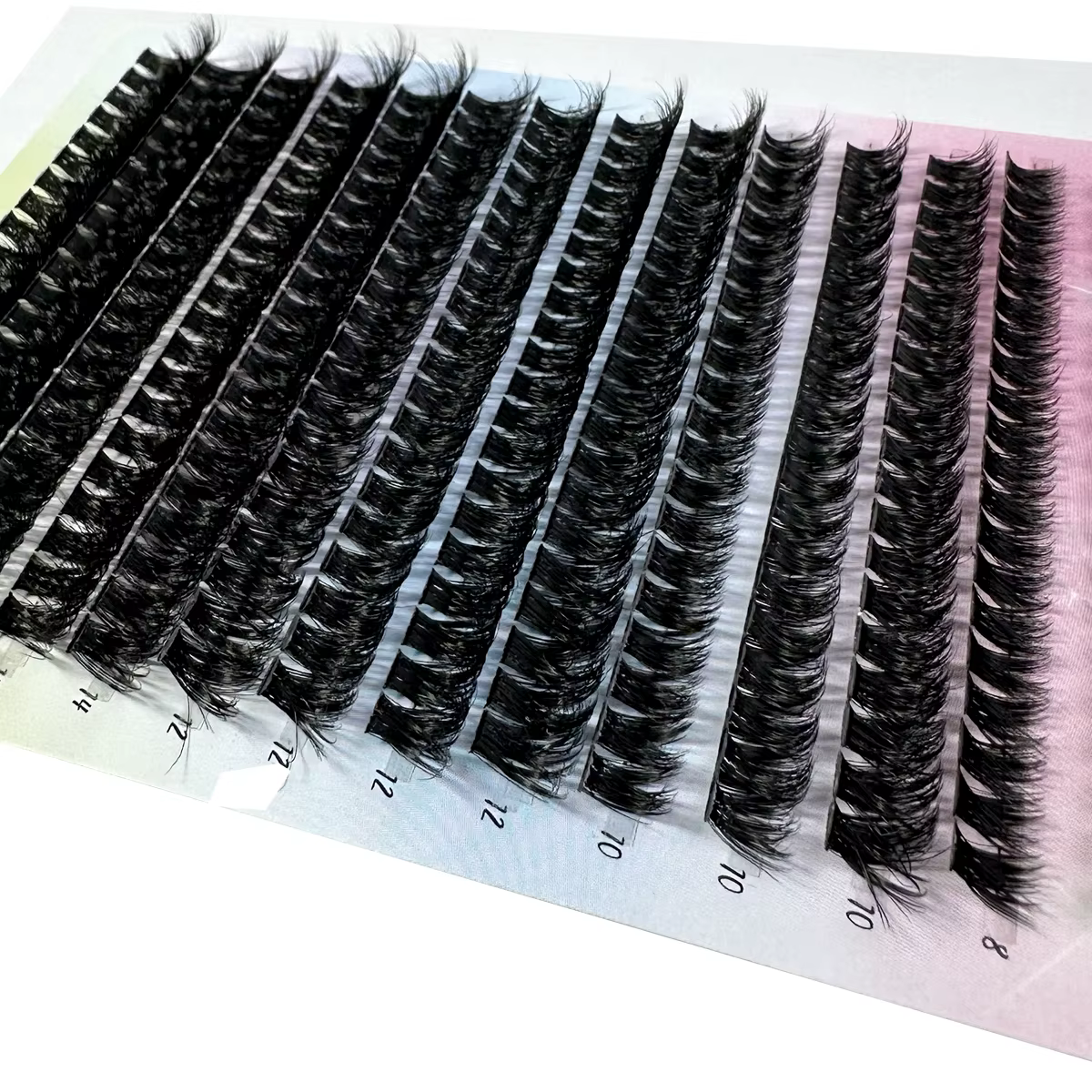 280Ps bricolage 5D grappes de cils moelleux 80D grappes de cils épais D Curl cils individuels vapore