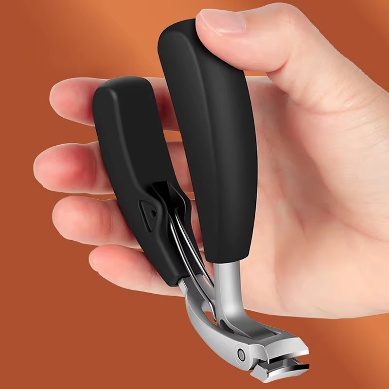 Coupe-ongles robuste, empêche les éclaboussures, large coupe-ongles épais et dur, lame en Arc, outil