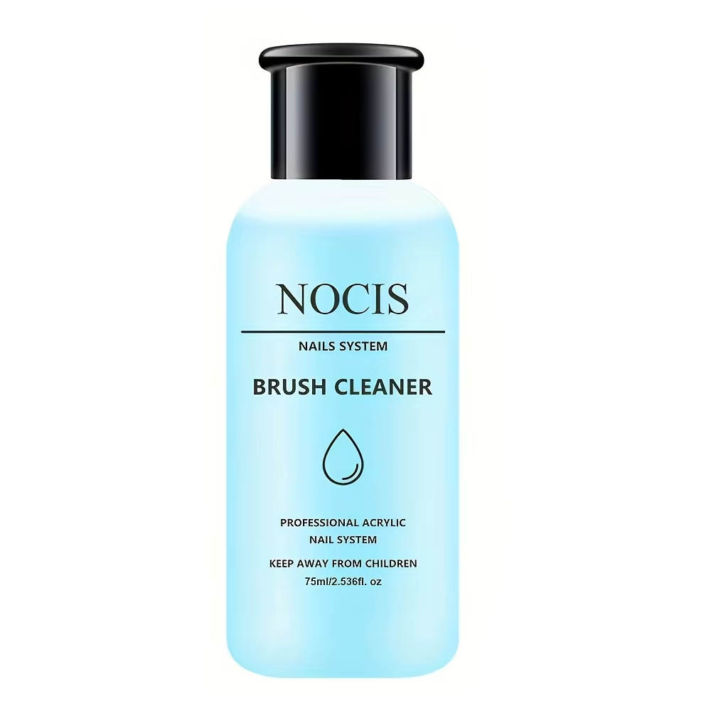 Nettoyant pour pinceaux à ongles en acrylique NOCIS 75ml, liquide nettoyant pour pinceaux à ongles e