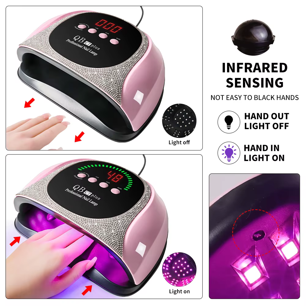 Lampe professionnelle UV/LED pour vernis à ongles, 57 LED, séchage rapide, lampe à polymérisation av