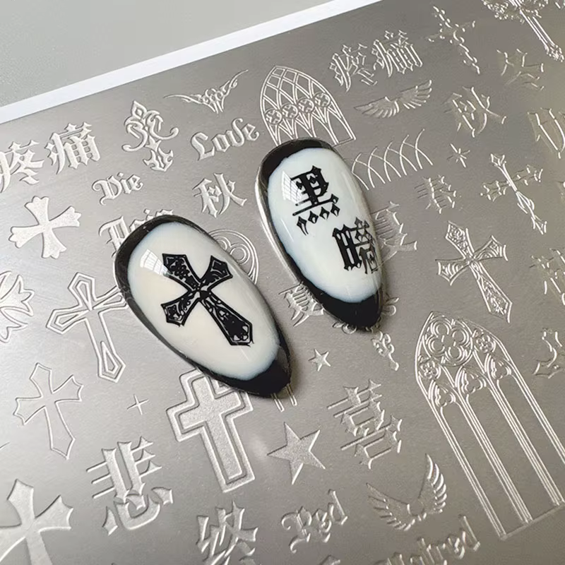 XMQ STAMPING NAIL PLATES CRUCIFIX TEMPLATES HALLOWEEN IMAGEPLATE