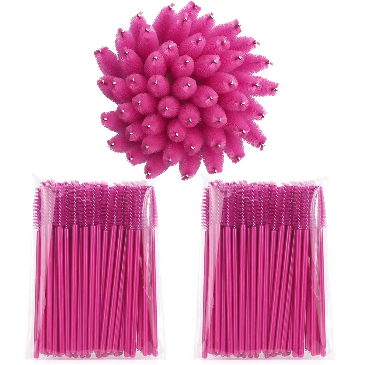 100 pièces pour Extension de cils maquillage brosses à cils jetables Spoolies Micro cils Mascara bag