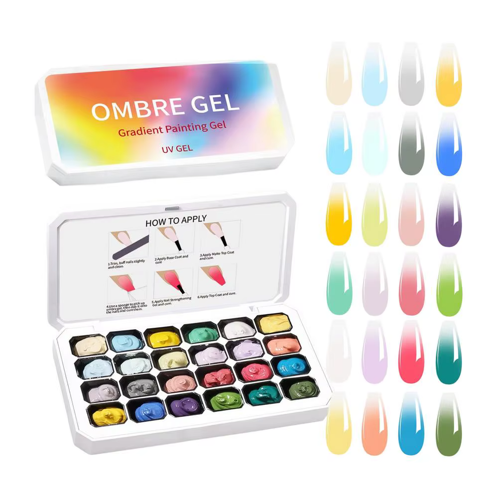 Gel de peinture pour ongles Pat Painting, 24 couleurs, semi-permanent, à retirer par trempage, compa