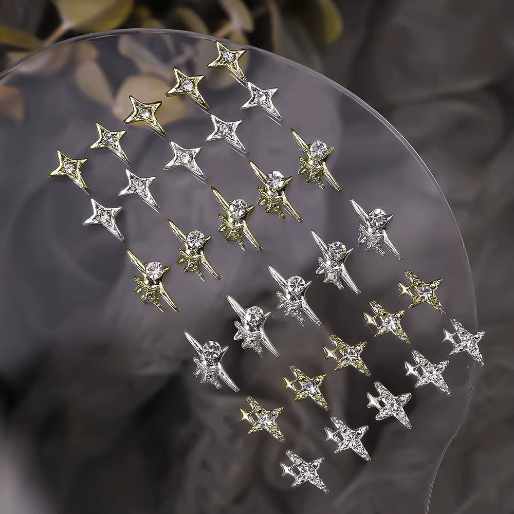 Breloques 3D en forme de Dollar pour Nail Art, en alliage métallique, accessoires en diamant avec pi