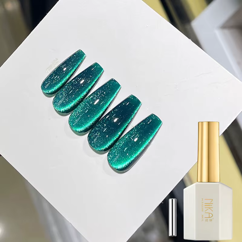 NIKA-Verhéritage à ongles gel magnétique universel, série levez ald Spar Cat Eye, semi-continu, trem