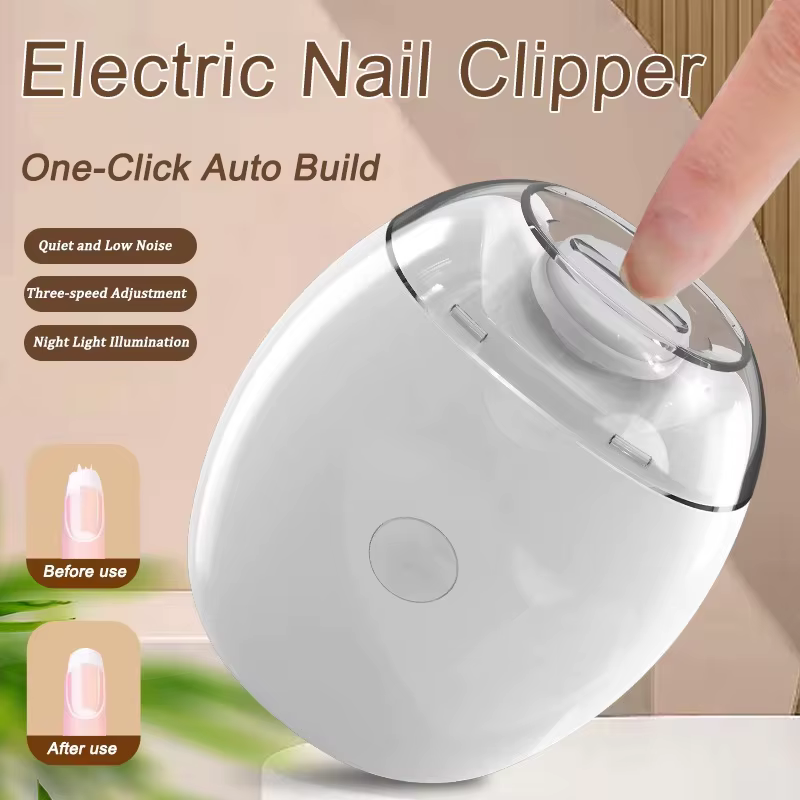 Coupe-ongles électrique 2 en 1 avec lumière LED, broyeur automatique pour bébé et adulte, Mini outil