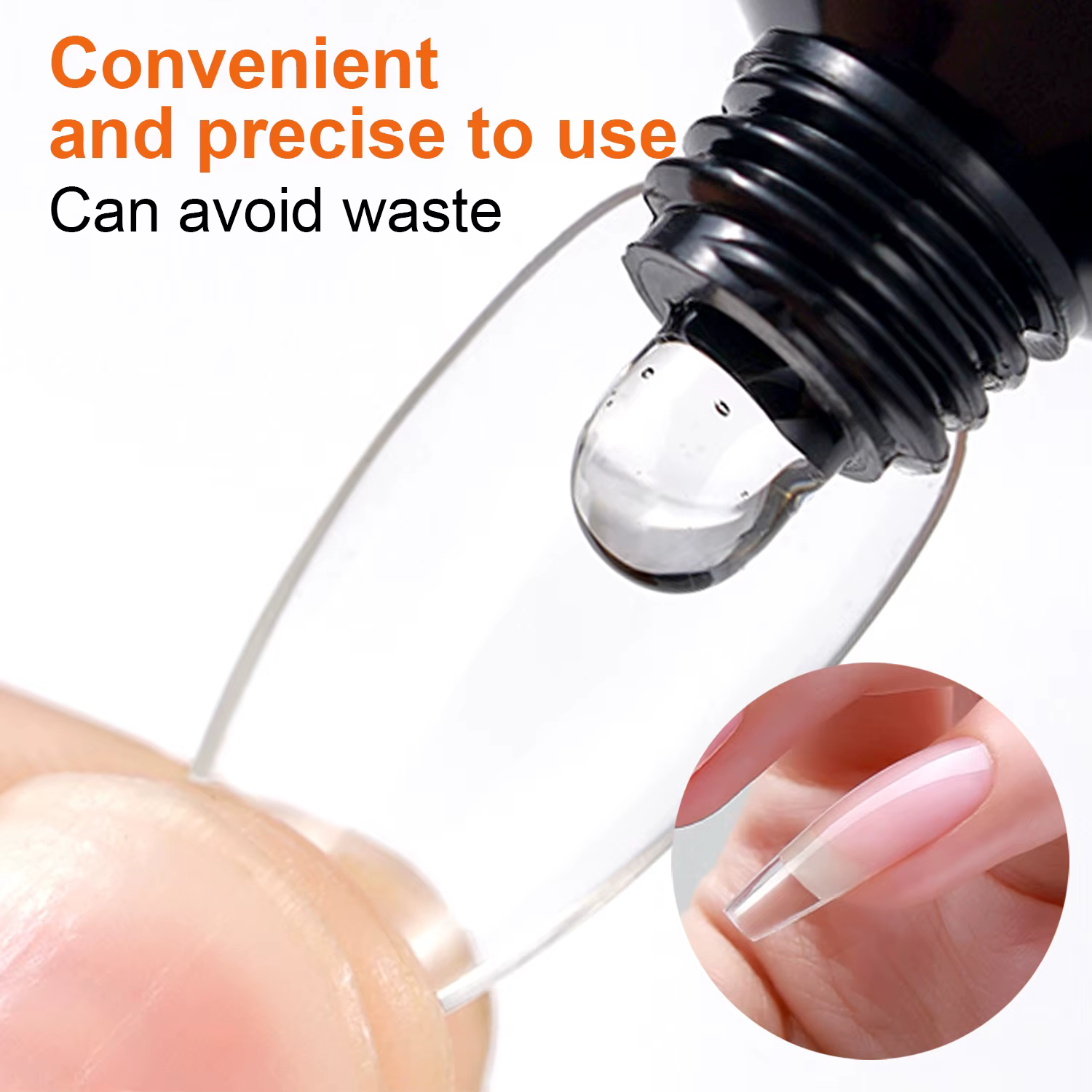 Colle pour faux ongles Gel, colle adhésive forte pour faux ongles et presse sur les ongles, strass e