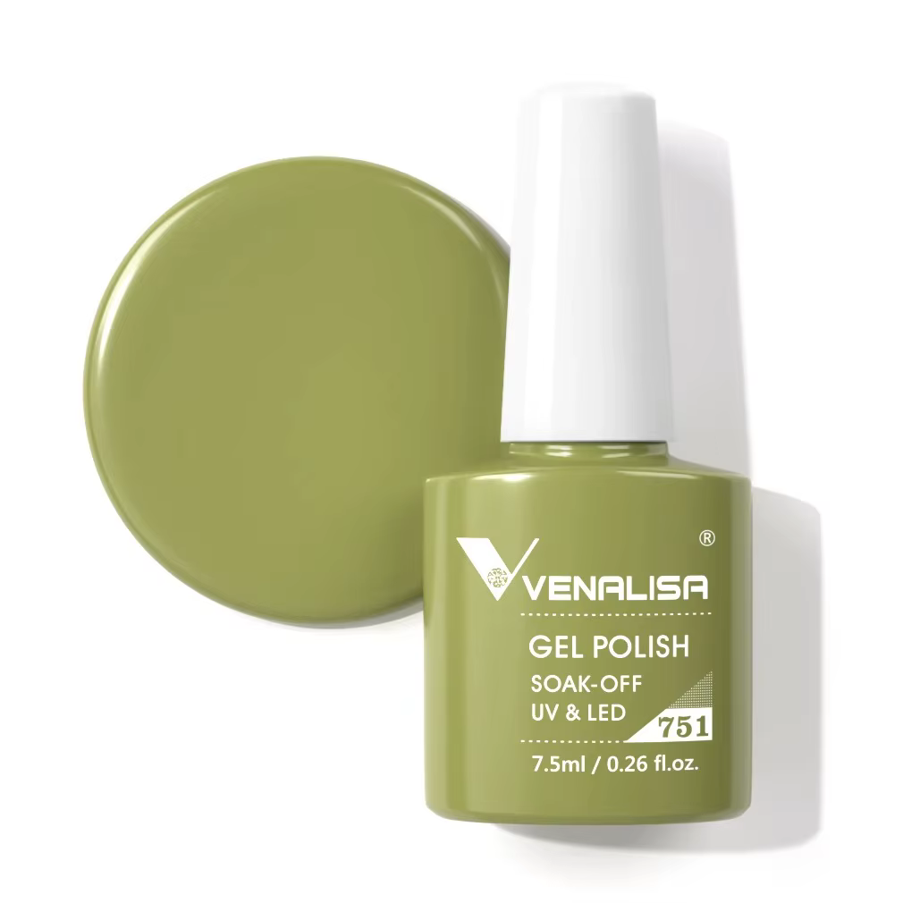Venalisa 7.5ml Gel vernis à ongles capuchon blanc formule de verre NoWipe couche de finition UV LED