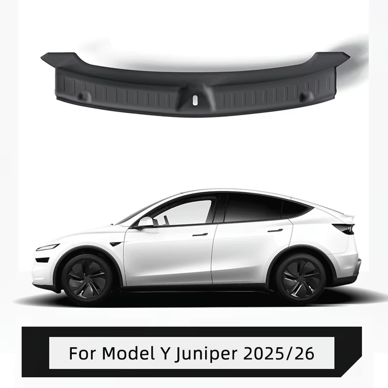 Pour Tesla modèle Y 2021-2025 Juniper lancement coffre seuil plaque protecteur TPE coffre tapis couv