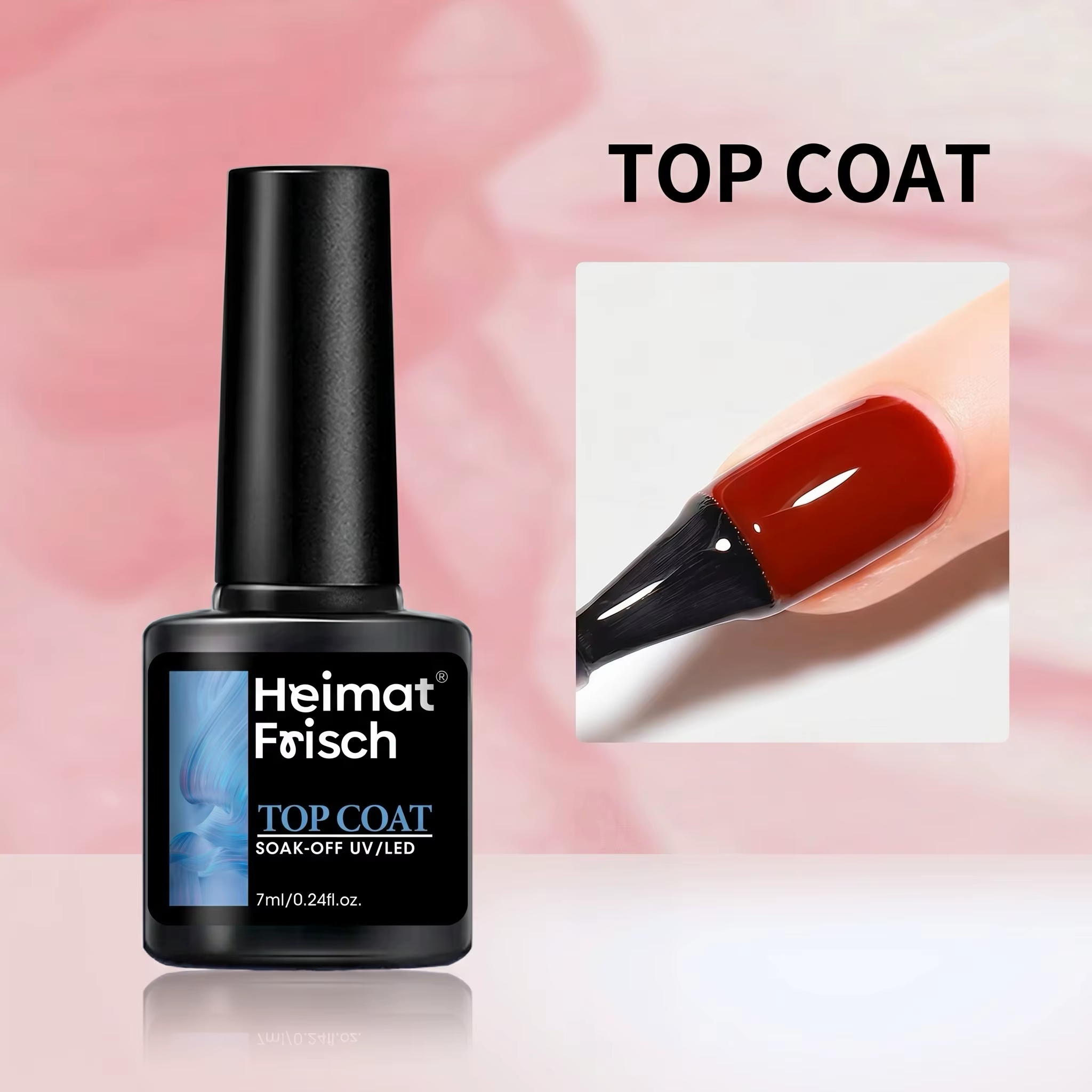 Heimat Frisch 7ml Gel à ongles multifonctionnel : élimine le gel LED, le base coat + le top coat + l