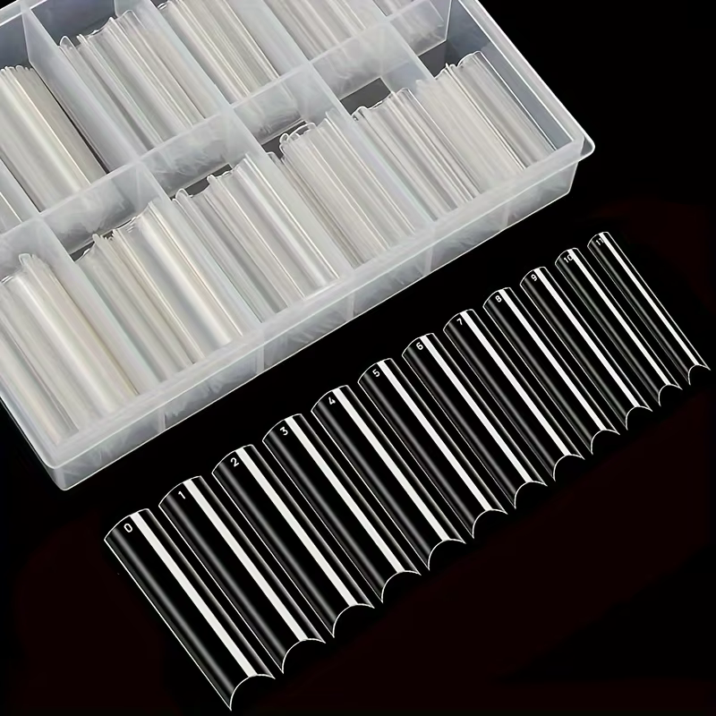 Pointes d'ongles en boîte pour pipe à eau, tête carrée française, cercueil extra long, demi-couvertu