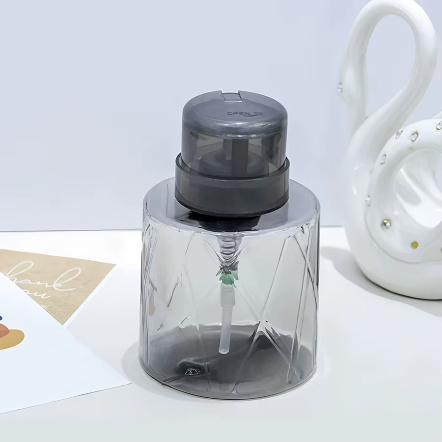 Distributeur de pompe vide verrouillable rechargeable, nettoyeur de manucure, conteneur démaquillant