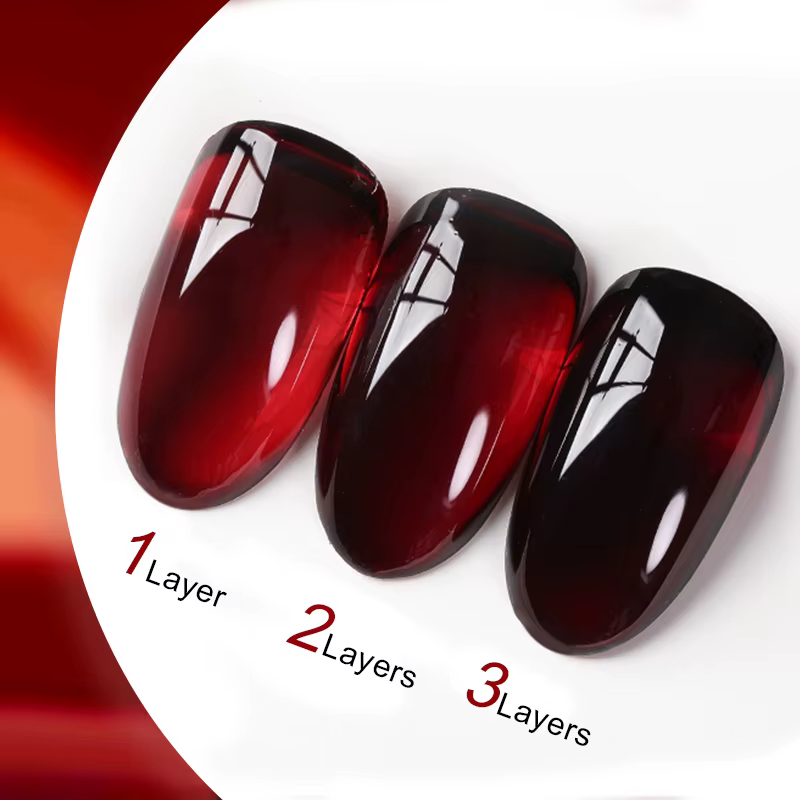 UR SUGAR 15ml vernis à ongles Gel gelée rouge sang couleur translucide cristal nu Gel vernis à ongle