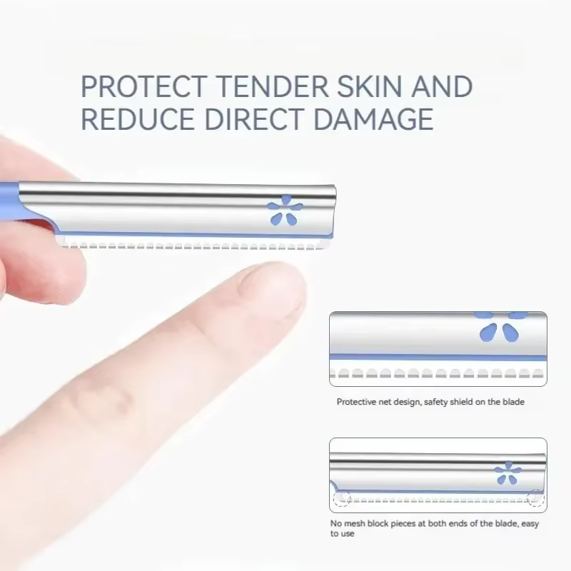 Rasoir à sourcils 5 pièces rasoir de sécurité tranchant Durable filet de sécurité pour débutants n'e