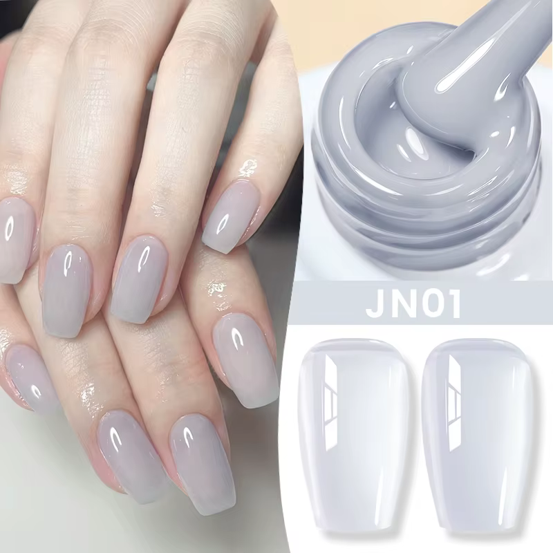 BORN PRETTY-Verhéritage à Ongles Gel, Semi Transparent, Soak Off UV LED, Verhéritage à Ongles Nude, 