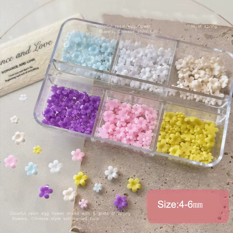 Strass 3D pour ongles : Tournesol, Tulipe, Coquillage, Lune, Étoile, Cœur, Étoile de mer – Ornements