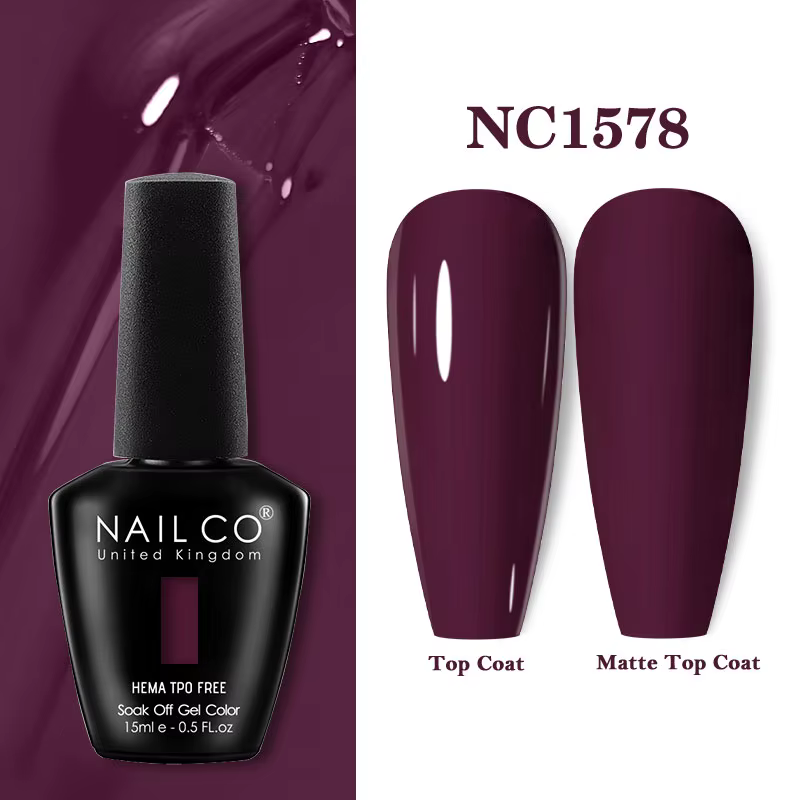 NAILCO 15ml automne marron couleurs série Gel vernis café Gel vernis à ongles hiver rougeâtre Gellak