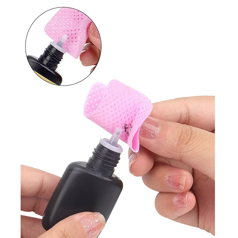 1000/600/500/300/200/100 pièces lingettes dissolvant de vernis à ongles non pelucheuses serviette UV
