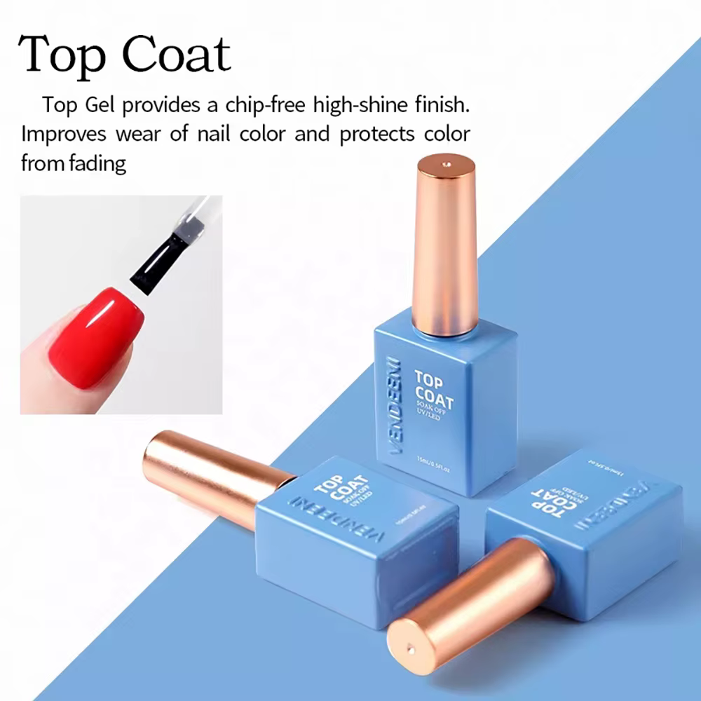 Vendeeni 11 types d'art des ongles Gel fonctionnel couche de finition couche de base russe mat couch
