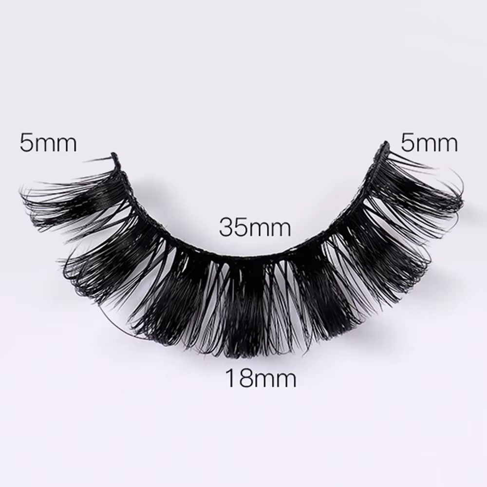 4 paires de cils à bande russe cils de vison moelleux faux cils 3D cils de Volume russe faux cils