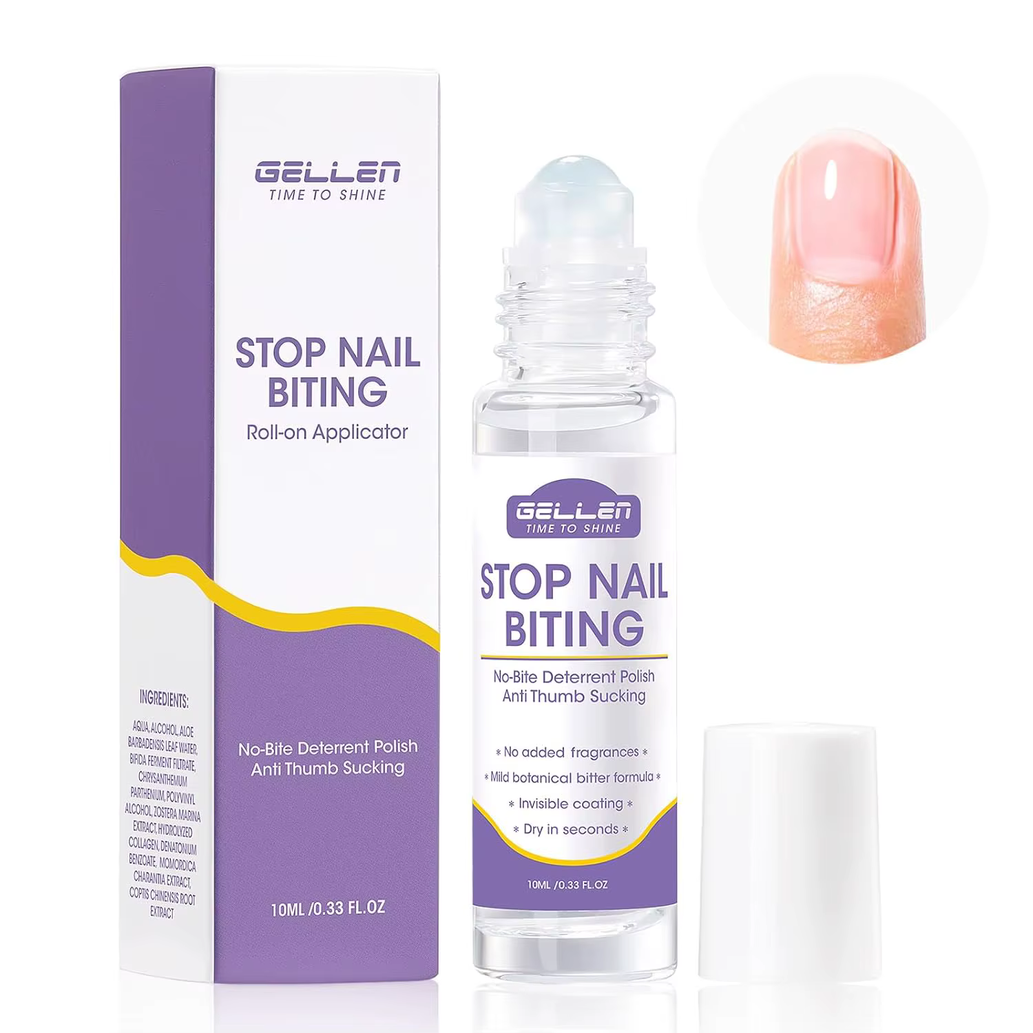 Sérum Réparateur Ongles 8-en-1 Fortifiant à la Kératine et Vitamines, Parfum Fleur de Cerisier Rose,