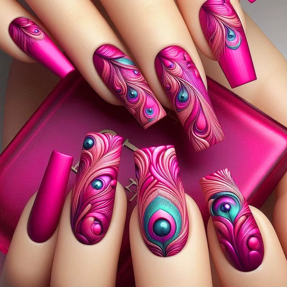 Faux ongles carrés longs moyens pour femmes, 24 pièces/ensemble, nickel é ciel étoilé, noir, bleu, v