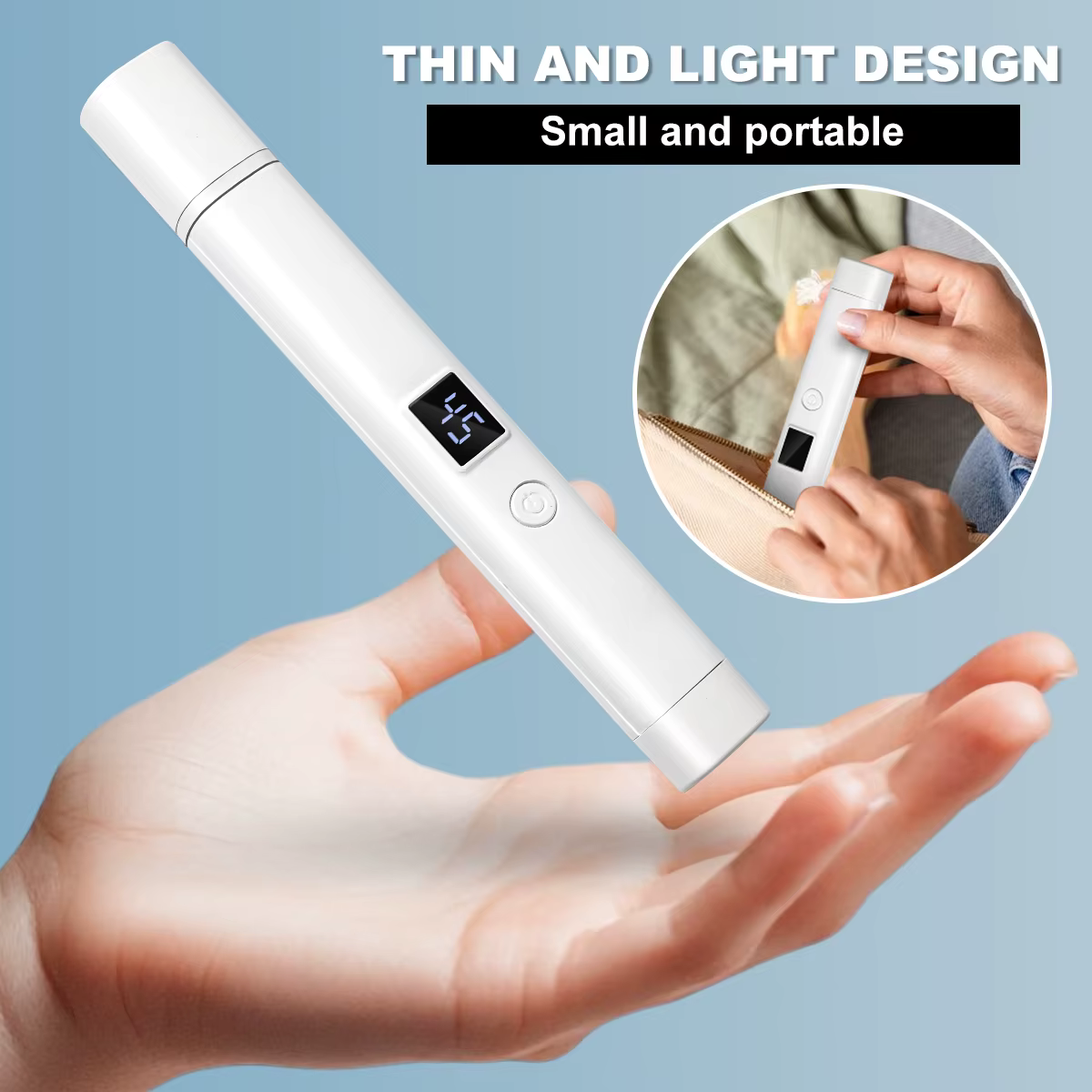 LIMEGIRL Mini LED UV lampe à ongles Gel Rechargeable poli LED lampe à ongles affichage rétractable m