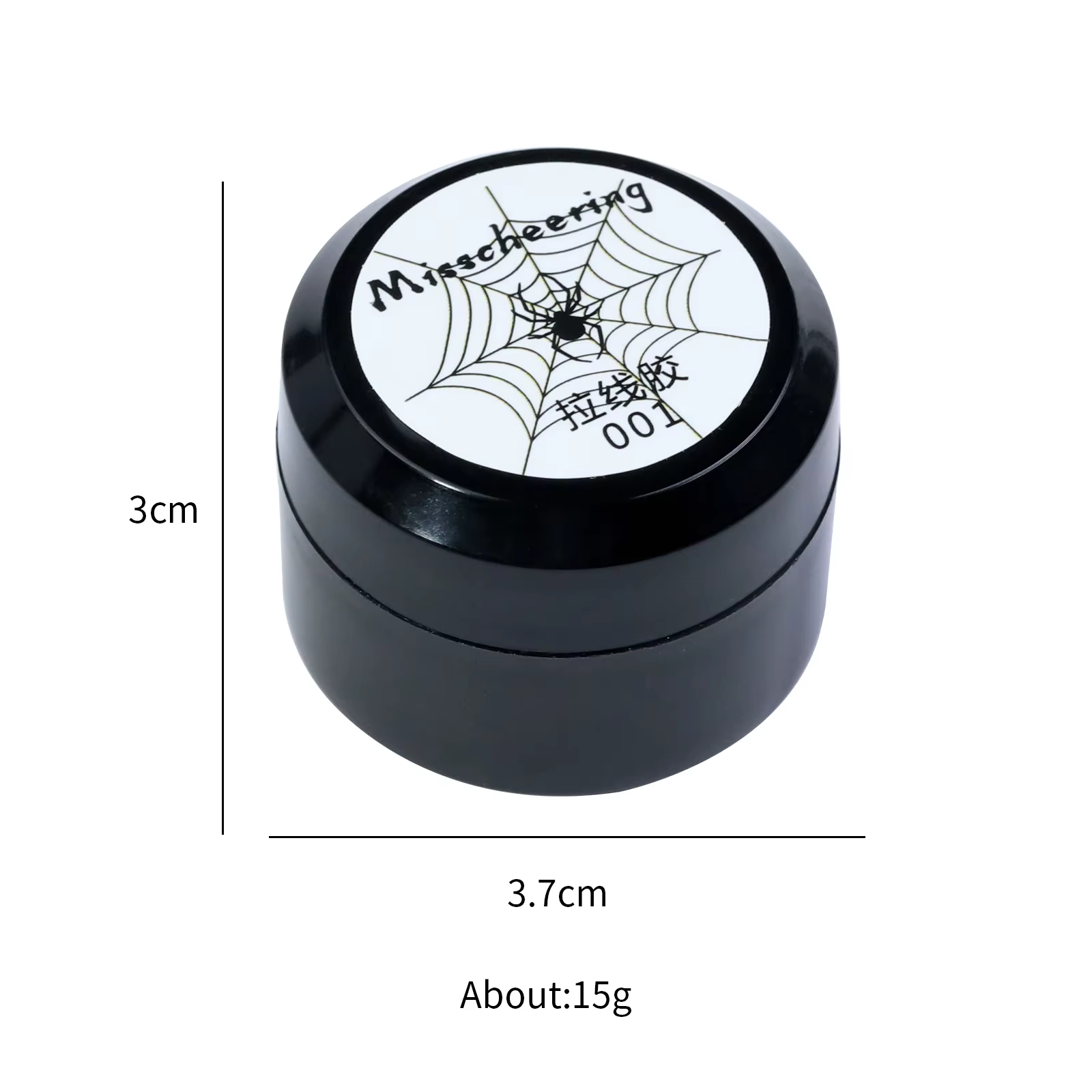 2 pièces Gel Spider pour Nail Art, Gel de traçage élastique pour dessin de lignes, Gel de dessin LED